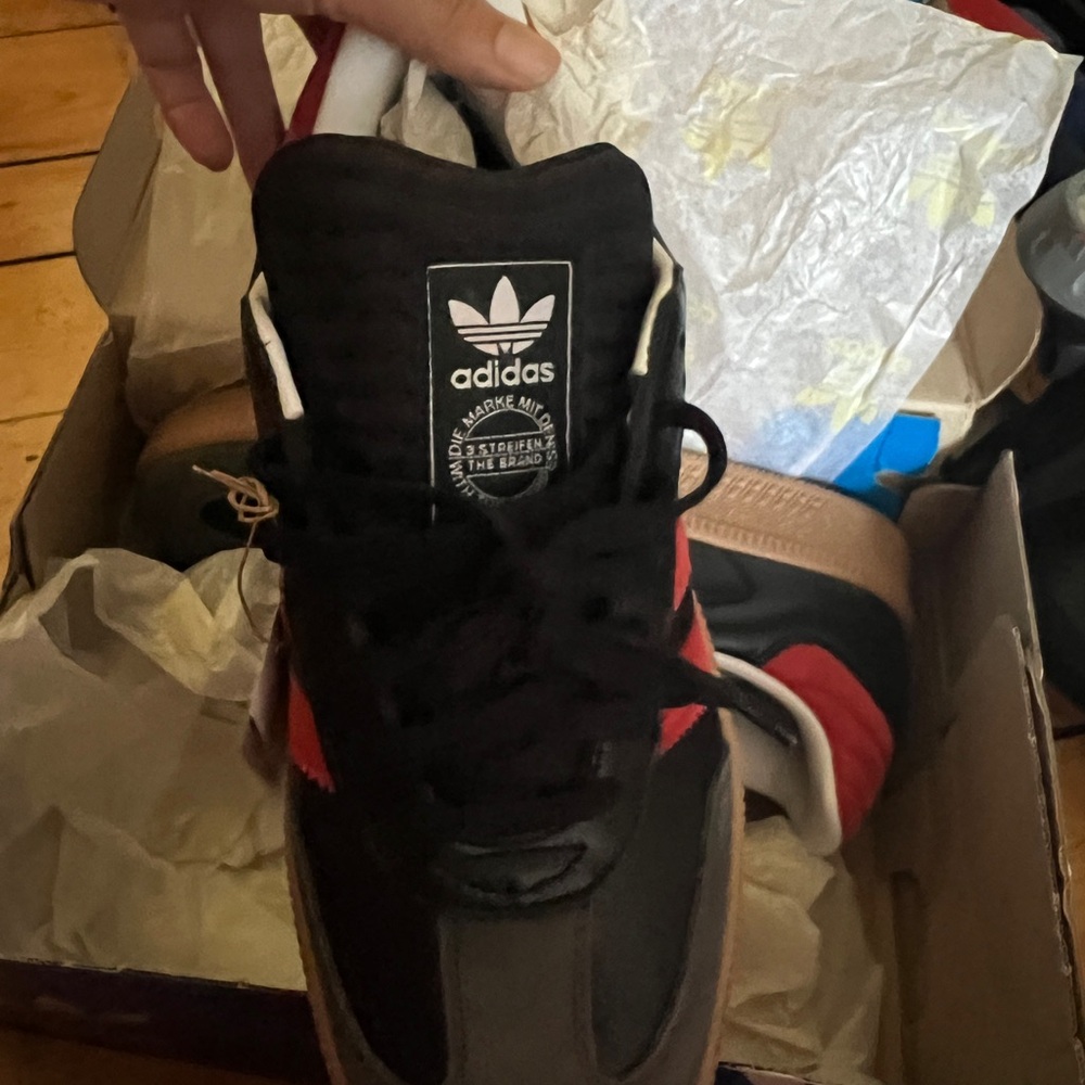 Adidas Samba XLG Black and Red Shoes - Picture 3 of 5